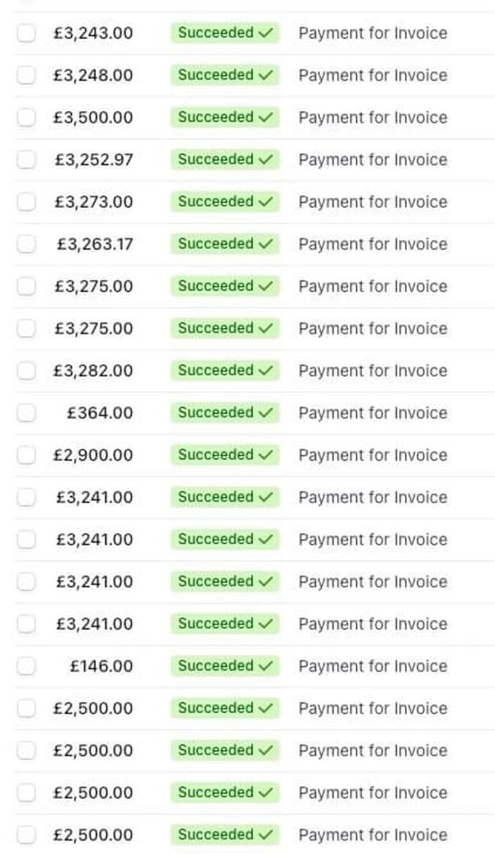 Multiple transactions